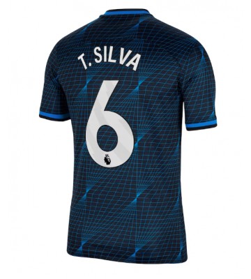 Lacne Muži Futbalové dres Chelsea Thiago Silva #6 2023-24 Krátky Rukáv - Preč